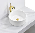  Lavoar pe Blat Alb, Rotund, din Ceramica 41 x 41 x 15 cm - 8054 A11 (C1488)