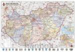  Magyarország régiói, megyéi, kistérségei és települései (1: 575 000) (ívben), 125x90 cm