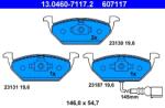 ATE Frane, Set Placute Frana Disc (13.0460-7117.2)