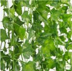 Mensen 12x Mesterséges Borostyán Falikép Erkély Terasz Girland Mesterséges Levelek 25M (Sztuczny bluszcz girlanda roślina kwiaty)