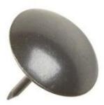  Kárpitos díszszeg - fekete antik - 100 db