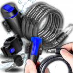 TONYON Kerékpár Rögzítő Zsinór Biztonsági Kerékpár Kerékzár Kulcs +fogantyú (ZAPIĘCIE ROWEROWE LINKA ZABEZPIECZENIE)