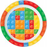 Stor Lego mintázatú Bricks micro lapostányér 22 cm (SSS08947b)