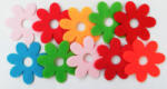  Filcfigura hétszirmú virágok 10db/cs, kb. 4cm 23203 (23203)