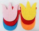 Papelito Filcfigura tulipánok 6db/cs, kb. 6cm 23207 - kézműves foglalkozáshoz és dekorációhoz (23207)