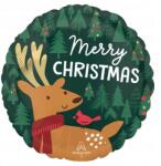 Amscan Merry Christmas, Karácsonyi fólia lufi 43 cm