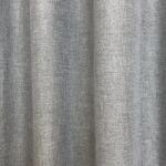 FüggönyFutár Webáruház Vesper - Szürke színű rusztikus blackout függöny, egyedi méretre, készre varrjuk