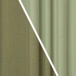 FüggönyFutár Webáruház Rusztik - Zöld színű dimout sötétítő függöny, egyedi méretre, készre varrjuk