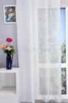 FüggönyFutár Webáruház Corsica - Rusztikus, tetrasablet, fehér függöny, ólomzsinóros, , egyedi méretre, készre varrjuk