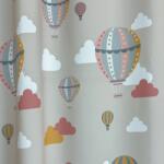 FüggönyFutár Webáruház Balloons - Bézs színű nyomott mintás gyerekszobai dimout függöny, egyedi méretre, készre varrjuk