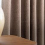 FüggönyFutár Webáruház Edward -Barna színű kordbársony felületű blackout függöny, egyedi méretre, készre varrjuk