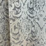 FüggönyFutár Webáruház Levant - Szürke színű barokkmintás zsenília dekorfüggöny, egyedi méretre, készre varrjuk