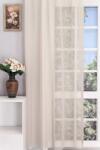 FüggönyFutár Webáruház Charlotte-Caffe latte színű puha szálú krepp voile függöny, egyedi méretre, készre varrjuk