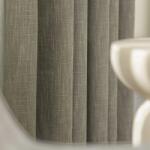 FüggönyFutár Webáruház Silas - Szürkészöld színű szórt mintás, puha zsenília dekorfüggöny, egyedi méretre, készre varrjuk