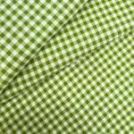 FüggönyFutár Webáruház Zöld színű kiskockás vízlepergető vászon dekor és egyedi méretű asztalterítő, egyedi méretre, készre varrjuk