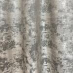 FüggönyFutár Webáruház Quartz - Szürkésbarna színű mosott mintás szaténvényű jacquard dekorfüggöny, egyedi méretre, készre varrjuk