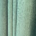 FüggönyFutár Webáruház Neptun - Zöld színű halszálkamintás, puha zsenília dekorfüggöny, egyedi méretre, készre varrjuk