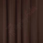 FüggönyFutár Webáruház Sötétbarna színű, fonalában lángálló üni dimout sötétítő függöny, egyedi méretre, készre varrjuk