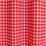 FüggönyFutár Webáruház Piros színű nagykockás dekor anyag, egyedi méretű asztalterítő, egyedi méretre, készre varrjuk