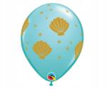 Qualatex Kagyló Sea léggömb, lufi 6 db-os 11 inch (28 cm)