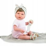 Marina & Pau Lalka Reborn Ane Vichy 45cm Újszülött puha pocakkal (8435606230414)