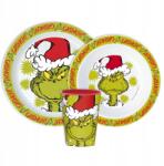 Cerda A Grincs Christmas Mischief étkészlet, micro műanyag szett, pohárral 260 ml