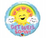 Qualatex Get Well Soon Sunny fólia lufi 46 cm