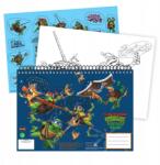 GIM Tini Nindzsa Teknőcök Power A/4 spirál vázlatfüzet 40 lapos matricával (334-26416)