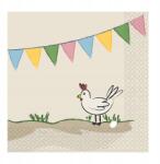 Amscan Farm Party szalvéta 16 db-os 25x25 cm - allegro