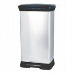 Keter Szemetes Kosár Pedállal Ezüst Acél Megjelenés Nagy 50L (2212662)