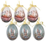 Clayre & Eef Set 6 oua decorative Paste Happy Ø 7x10 cm (66458)