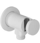 RAVAK Fali kiállás integrált zuhanyrózsa tartóval 707.10WHM, matt fehér - csempebolt