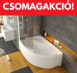 RAVAK Rosa II fürdőkád 170x105 balos + Ravak Rosa II előlap 170 balos (AKCIO)