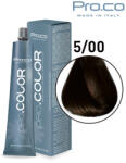 Pro.co Vopsea de par profesionala PRO. COLOR 100 ml - Pro. Co - 5/00 CASTANIU DESCHIS INTENS (P5/00)