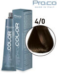 Pro.co Vopsea de par profesional PRO. COLOR 100 ml - Pro. Co - 4/0 CASTANIU NATURAL (P4/0)