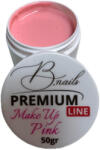 B. nails Gel unghii 3 in 1 autonivelant MAKE UP PINK Premium B. nails 50g (BNP2)