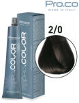 Pro.co Vopsea de par profesional PRO. COLOR 100 ml - Pro. Co - 2/0 MARO INCHIS (P2/0)