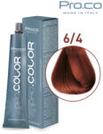 Pro.co Vopsea de par profesionala PRO. COLOR 100 ml - Pro. Co - 6/4 BLOND INCHIS ARAMIU (P6/4)