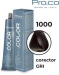 Pro.co Vopsea de par profesionala PRO. COLOR 100 ml - CORECTOR GRI (P1000) - proage