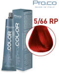 Pro.co Vopsea de par profesionala PRO. COLOR 100 ml - Pro. Co - 5/66RP ROSU INTENS INCHIS (P5/66RP)