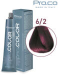 Pro.co Vopsea de par profesionala PRO. COLOR 100 ml - Pro. Co - 6/2 BLOND INCHIS VIOLET (P6/2)