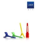 LABOR PRO Clipsuri colorate par 4.5 cm- set 100 bucăți (F311)