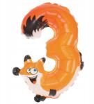 Arpex Lufik 3. Születésnapra fólia Róka 45cm 1db