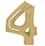 Amscan Arany White Gold 4-es szám fólia lufi 93 cm