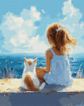 Oh Art! Set pictura pe numere, cu sasiu, Moment suspendat in timp, 40x50 cm (ANG970)