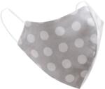 Belisima Masca de protecţie din bumbac Belisima gri cu buline mari, mărime Universal
