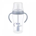 Nuk Sticla pentru bebeluși NUK Perfect Match pentru învățat cu pai PINGUIN 260 ml