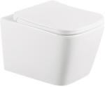 Anahita Construction Vas WC suspendat rimless cu capac soft close, Rivera, Anahita (WC701)
