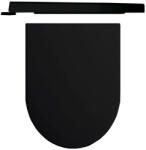 Hatria Capac WC, Hatria, Fusion Futura, cu soft close si quick release, negru mat (00Y9AQ02)