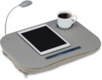 Relaxdays Pernă pentru laptop Relaxdays cu aspect deschis, gri (10018993) Suport laptop